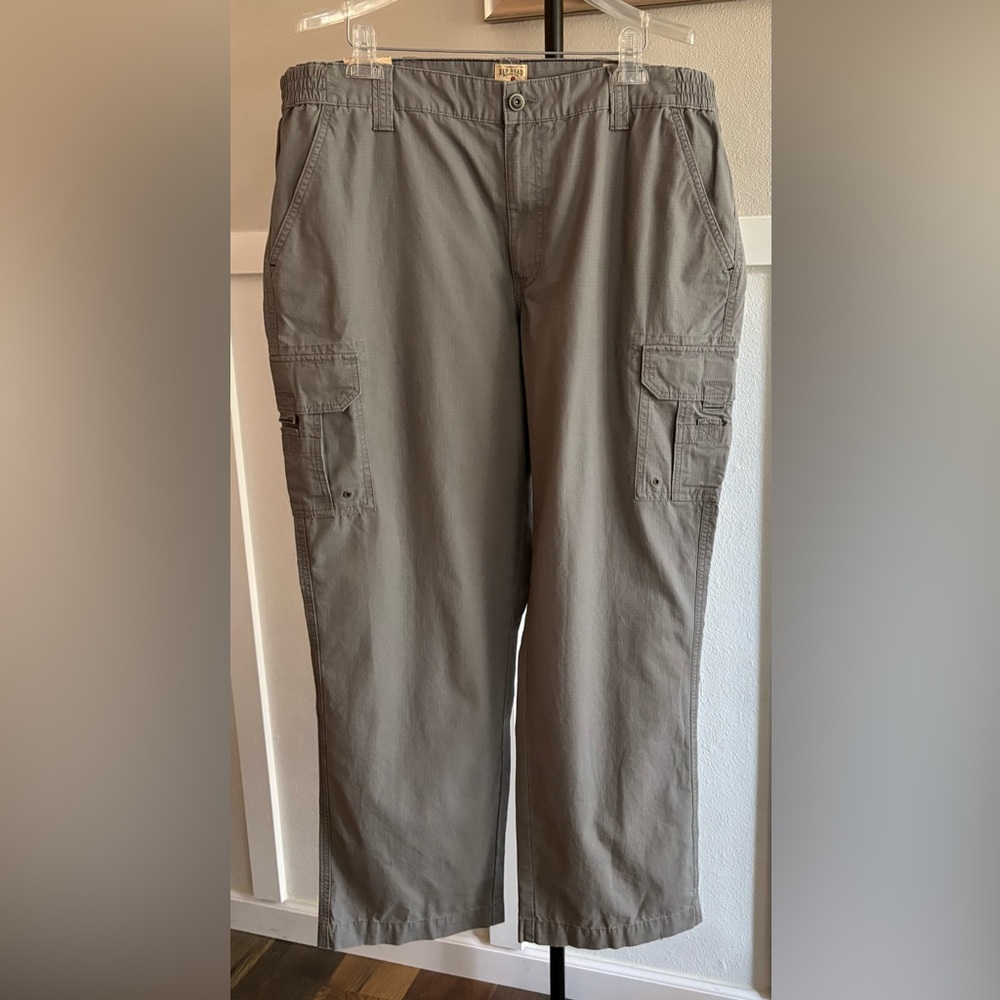 RedHead Cargo Pants 42x32 Gray 100% Cotton Ripstop Bass Pro Shop